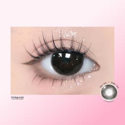 Thumbnail Kính áp tròng VIVIMOON EYECONIC lens cận cho mắt thở màu đen baby Sweetie Black, giãn tròng to 14.5mm, lens 06 tháng 4
