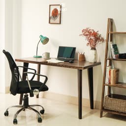 Thumbnail Bàn làm việc chân gỗ FEGO, bàn học, bàn cafe kiểu dáng vintage, cổ điển 1