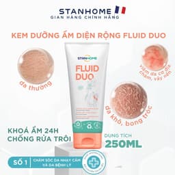 Thumbnail Kem Dưỡng Ẩm Da Mặt Và Cơ Thể STANHOME Fluid Duo Phục Hồi Da Khô Da Nhạy Cảm An Toàn Dịu Nhẹ 250ML 1