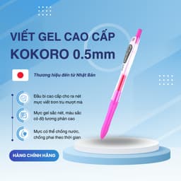 Thumbnail Bút Gel Kokoro Zebra Pen 0.5mm - Zebra [Chính hãng] 3