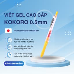 Thumbnail Bút Gel Kokoro Zebra Pen 0.5mm - Zebra [Chính hãng] 1