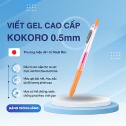 Thumbnail Bút Gel Kokoro Zebra Pen 0.5mm - Zebra [Chính hãng] 2