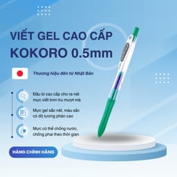 Thumbnail Bút Gel Kokoro Zebra Pen 0.5mm - Zebra [Chính hãng] 4