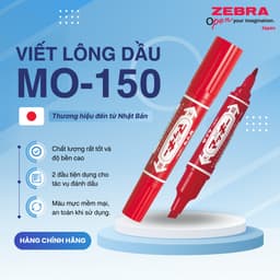 Thumbnail Bút Lông Dầu Mckee MO-150 Zebra Nhật Bản - [Chính hãng] 4