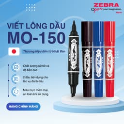 Thumbnail Bút Lông Dầu Mckee MO-150 Zebra Nhật Bản - [Chính hãng] 1