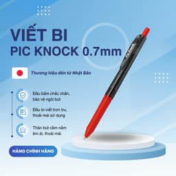 Thumbnail Bút bi bấm Pic Knock 0.7mm - Zebra [Chính hãng] 3