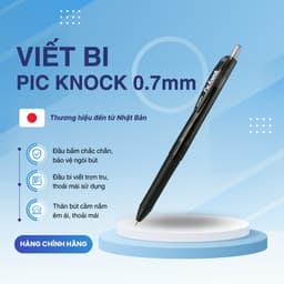 Thumbnail Bút bi bấm Pic Knock 0.7mm - Zebra [Chính hãng] 2