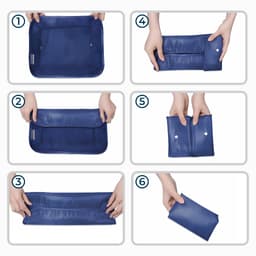 Thumbnail Túi phân loại hành lý MIAvn The Travel Star Foldable Travel Set 3in1 M Navy Du Lịch Tiện Lợi 4