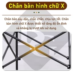 Thumbnail BG - Bàn cắm trại gấp NHỎ GỌN  có thể gập lại, TSD120CM ĐEN cao 50cm, phù hợp cho DU LỊCH 4
