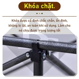 Thumbnail BG - Bàn cắm trại gấp NHỎ GỌN  có thể gập lại, TSD120CM ĐEN cao 50cm, phù hợp cho DU LỊCH 3