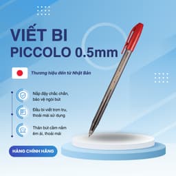 Thumbnail Bút bi nắp Piccolo hộp 12 cây xanh/đen/đỏ - Zebra [Chính hãng] 3
