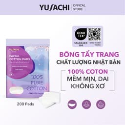 Thumbnail Bông tẩy trang cao cấp Yusachi Suzuran 200 miếng 100% Cotton 2
