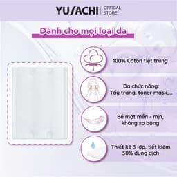 Thumbnail Bông tẩy trang cao cấp Yusachi Suzuran 200 miếng 100% Cotton 3