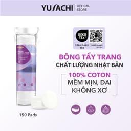 Thumbnail Bông tẩy trang cao cấp Yusachi Suzuran 200 miếng 100% Cotton 1