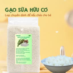 Thumbnail Gạo sữa ăn dặm cho bé ST25 Collagen hữu cơ ONFOD nấu cơm cháo ăn kiêng giảm cân cho người tiểu đường eat clean 4