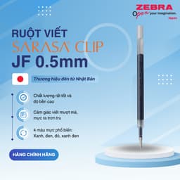 Thumbnail Ruột viết Sarasa clip JF 0.5mm - Zebra Nhật Bản [Chính hãng] - 1 cái 3