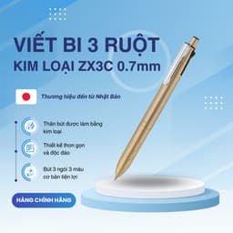 Thumbnail Bút Bi 3 Ngòi ZX3C Zebra - Nhật [Chính Hãng] - tặng kèm hộp cao cấp 4