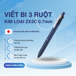 Thumbnail Bút Bi 3 Ngòi ZX3C Zebra - Nhật [Chính Hãng] - tặng kèm hộp cao cấp 3
