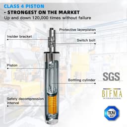 Thumbnail Piston class 4 tải trọng 150kg cho ghế văn phòng công thái học Nghia Furniture Piston-4 cao cấp tiêu chuẩn chứng chỉ SGS 1