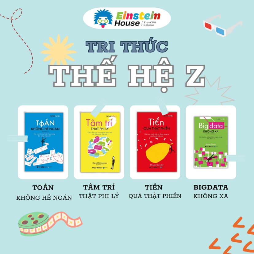 Ảnh Sách bộ - TRI THỨC THẾ HỆ Z: Toán + Tiền + Tâm Trí + Bigdata (Combo/Lẻ 4 Cuốn) 1