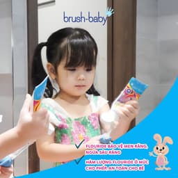 Thumbnail Brush-Baby Kem đánh răng có Fluoride cho bé ở mọi độ tuổi 50ml 3