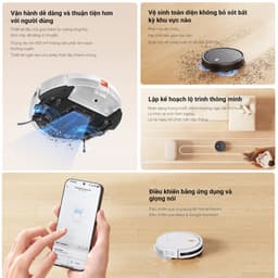Thumbnail Robot Hút Bụi Lau Nhà Xiaomi Vacuum E5 - Lực hút 2000Pa, 150m2 - Ba Cấp Độ Hút 2