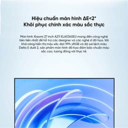 Thumbnail Màn hình máy tính Xiaomi Monitor A27i EU ELA5345EU - Trải nghiệm giải trí và làm việc mượt mà 4