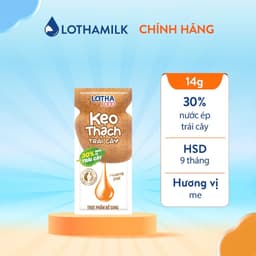 Thumbnail Túi Kẹo Thạch Trái Cây Lothamilk 140g (10 Gói x 14g) - Ngon, Dai Giòn, Tốt Cho Sức Khỏe 3