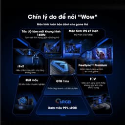 Thumbnail Màn hình Gaming Xiaomi G27i EU-ELA5375EU 27inch FHD/IPS/165Hz/1ms 2