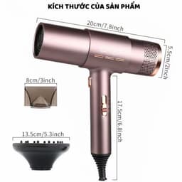 Thumbnail Máy sấy tóc cao cấp ENZO 8003, với công nghệ ION âm cho mái tóc bóng mượt tự nhiên BH 5 Năm 4