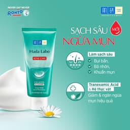Thumbnail Combo 2 Sữa rửa mặt Hada Labo cho da dầu mụn, da nhạy cảm Hada Labo Acne Care Calming Cleanser 80g 2