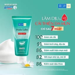 Thumbnail Combo 2 Sữa rửa mặt Hada Labo cho da dầu mụn, da nhạy cảm Hada Labo Acne Care Calming Cleanser 80g 3