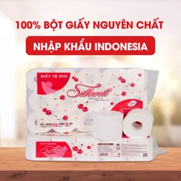Thumbnail Combo 3 dây giấy vệ sinh Cherry 15 cuộn 3 lớp mềm mịn siêu dai chính hãng 1
