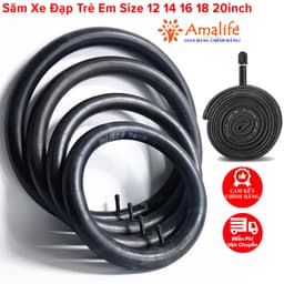 Thumbnail Săm Xe Đạp Trẻ Em Chọn Size 12 14 16 18 20inch Cao Su Tự Nhiên Co Giãn 1.75/2.125 Cao Cấp 1