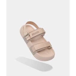 Thumbnail Giày sandal nam nữ Shondo bánh mì Platy 5 khoen gài màu HỒNG PL57095 4