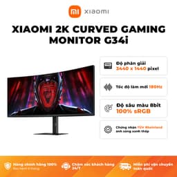 Thumbnail Màn Hình Cong Gaming Xiaomi 2K Curved Gaming Monitor G34i (34inch/180Hz/1ms) - Phiên Bản Quốc tế, Bảo Hành 36 Tháng 2