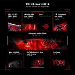 Thumbnail Màn Hình Cong Gaming Xiaomi 2K Curved Gaming Monitor G34i (34inch/180Hz/1ms) - Phiên Bản Quốc tế, Bảo Hành 36 Tháng 3