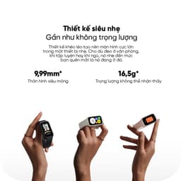 Thumbnail Vòng đeo tay (đồng hồ) thông minh Xiaomi Smart Band 9 Active - Màn hình TFT 1,47 inch - Pin lên đến 18 ngày 3