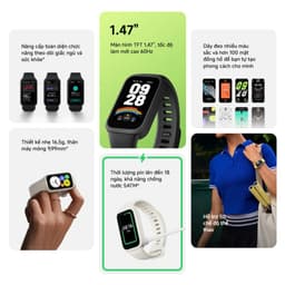 Thumbnail Vòng đeo tay (đồng hồ) thông minh Xiaomi Smart Band 9 Active - Màn hình TFT 1,47 inch - Pin lên đến 18 ngày 1