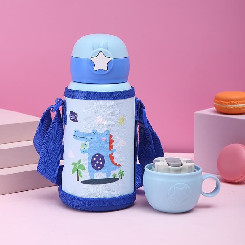 Ảnh Bình nước cho bé có ống hút giữ nhiệt nóng lạnh 24h Yeahcook 1