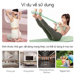 Thumbnail - 6011 Dây Tập Bụng, Dây Kéo Đàn Hồi Kháng Lực 4 Ống Cao Su Tập Bụng Tại Nhà 4
