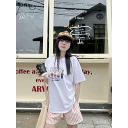 Thumbnail Áo Thun DirtyCoins Puppies Hangouts T-shirt - White 3