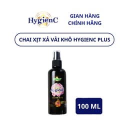 Thumbnail Chai Xịt Xả Vải Khô HygienC Plus 100ml/Chai Lưu Giữ Hương Thơm Bền Lâu Trên Quần Áo 2