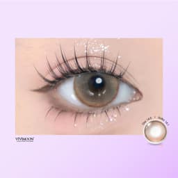 Thumbnail Kính áp tròng VIVIMOON EYECONIC lens cận cho mắt thở màu nâu baby Savage Brown, giãn tròng to 14.5mm hạn sử dụng 6 tháng 3