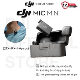 Thumbnail Bộ micro không dây cài áo DJI Mic Mini nhỏ gọn nhẹ, khử ồn chất lượng (DJI Mic Mini) 1