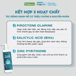 Thumbnail Dầu gội sạch gàu hết ngứa & dầu xả dưỡng tóc Novocare - Freeskin dùng cho tóc gàu, ngứa, viêm da tiết bã 220ml 3