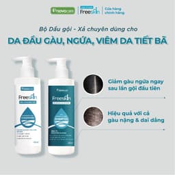 Thumbnail Dầu gội sạch gàu hết ngứa & dầu xả dưỡng tóc Novocare - Freeskin dùng cho tóc gàu, ngứa, viêm da tiết bã 220ml 1