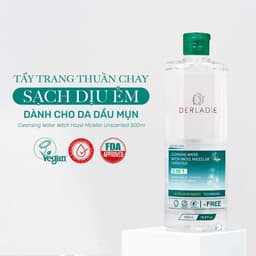 Thumbnail Tẩy Trang Thuần Chay Cho Da Dầu Mụn Derladie Cleansing Water Witch Hazel Micellar Unsented 500ml 1