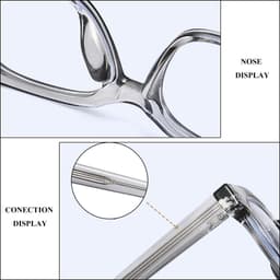 Thumbnail Gọng kính cận thời trang nam nữ ANDU EYEWEAR dáng vuông chống tia UV cốt kim loại 17180 4