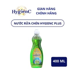 Thumbnail Nước Rửa Chén HygienC Plus 400g Làm Sạch Vết Dầu Mỡ Bám Trên Chén Bát 2